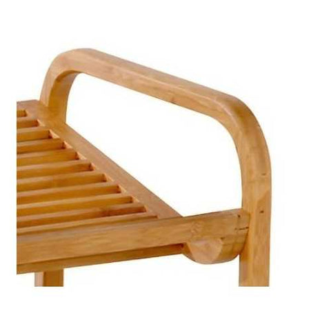 Image of 3-Tier Bamboo Shoe Rack Shelf  - Holds 9-12 Pairs of Shoes