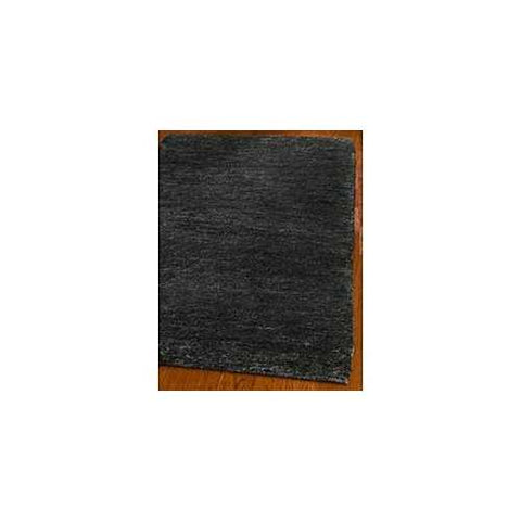 Image of Hand-knotted Vegetable Dye Solo Liquorice Hemp Rug (5' x 8')