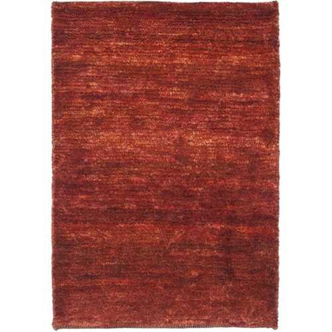 Image of Hand-knotted Vegetable Dye Solo Rust Hemp Rug (8' x 10')