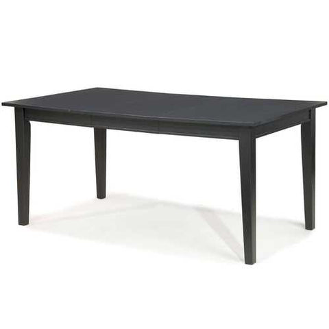 Image of Space Saving Expandable Dining Table 48-66-inch in Ebony Black Wood Finish