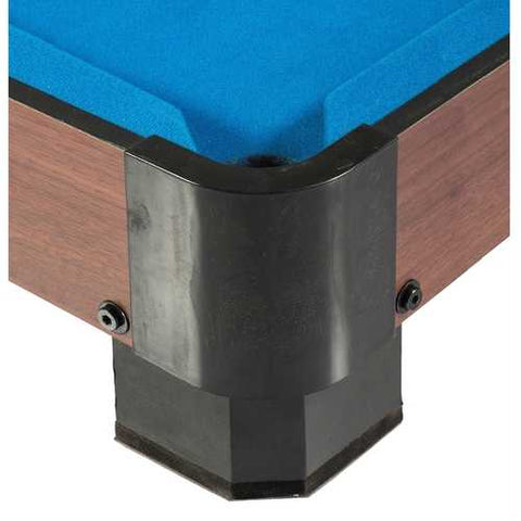 Image of 40-inch Pool Table with Blue Felt Surface 2 Cues and Billiard Balls