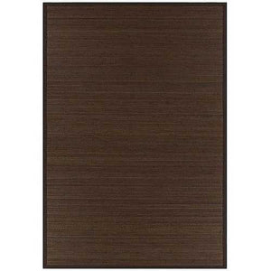 Brown Hand-Woven Bamboo Area Rug (8' x 10')