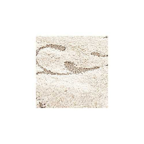 Image of Hand-woven Ultimate Cream/ Beige Shag Rug (5'3 x 7'6)