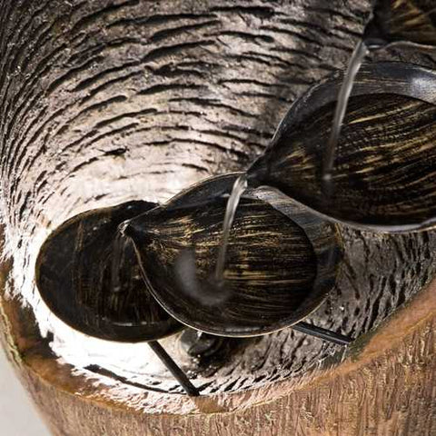 Image of Indoor / Outdoor Cascading Trickling Fountain with Light - Water Recirculates