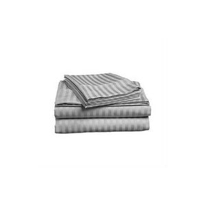 Queen size 4-piece Sheet set in Grey Polyester Microfiber