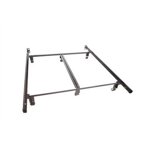 King size Heavy Duty Metal Bed Frame with Double Rail Center Support