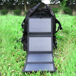 14-Watt Folding Solar Panel Backup 5V USB Battery Charger