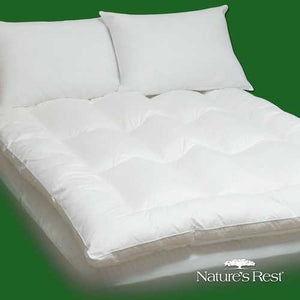 King size Fiber Bed Mattress Pad Topper in 100-Percent Cotton