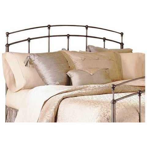 Image of King size Arch Metal Headboard in Black Walnut Metallic Finish