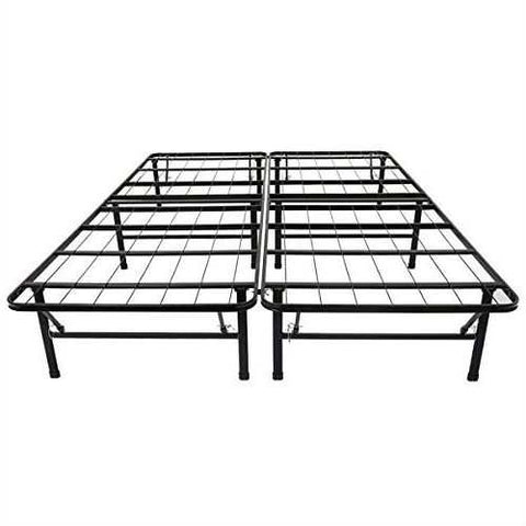 Image of King size Black Metal Platform Bed Frame