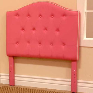 Twin size Light Pink Fabric Upholstered Headboard