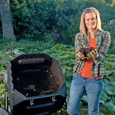 Image of 65-Gallon Compost Tumbler - Heavy Duty UV Protected