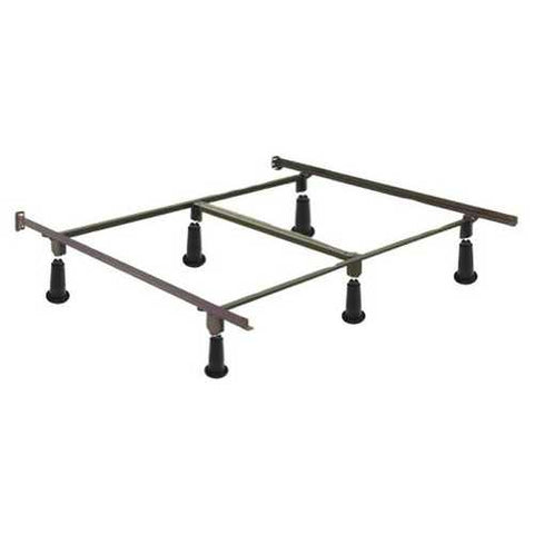 Image of California King size High Rise Metal Bed Frame with Headboard Brackets