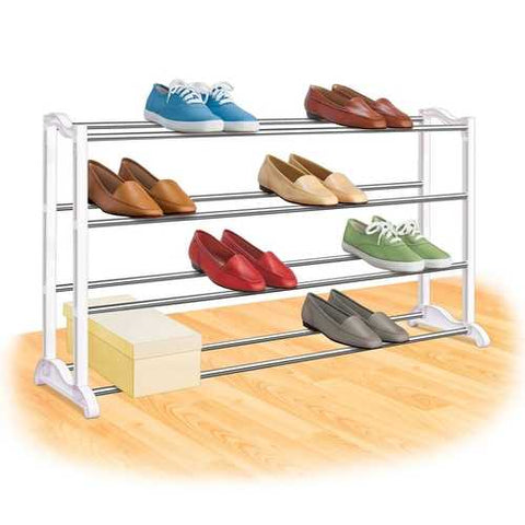 Image of 4-Tier Shoe Rack - Holds up to 20 Pair of Shoes