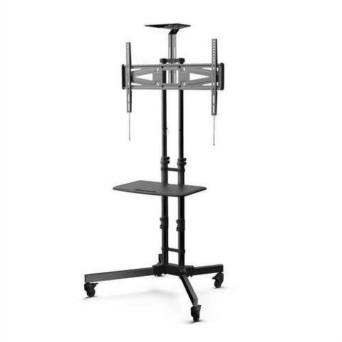 Image of Adjustable Height Mobile TV Cart TV Stand for up to 65-inch TV