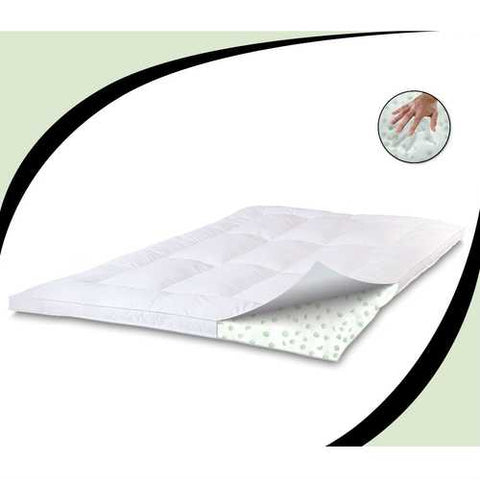 Image of Twin size 2.5 inch Memory Foam and Fiber Fill Mattress Topper