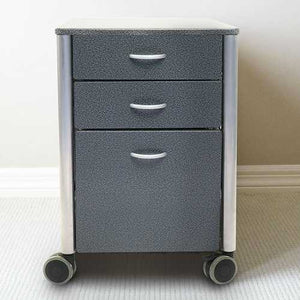 Mobile Filing Cabinet Printer Stand with 2 Office Storage Drawers