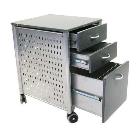 Image of Mobile Filing Cabinet Printer Stand with 2 Office Storage Drawers