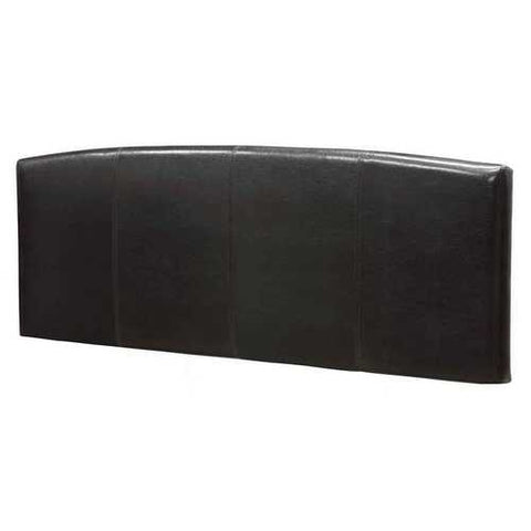 Image of Twin size Upholstered Arch Headboard in Chocolate Faux Leather