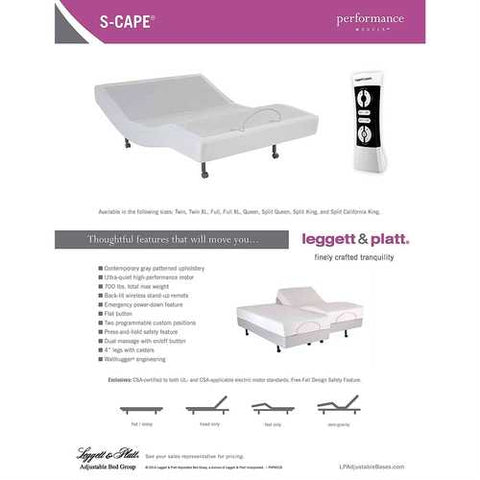 Image of Split King Heavy Duty Adjustable Bed Base with Wall-hugger Design