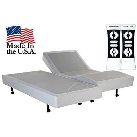 Image of Split King Heavy Duty Adjustable Bed Base with Wall-hugger Design