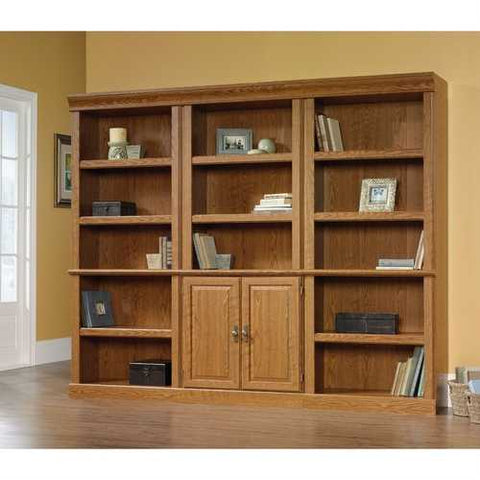 Image of Open Bookcase in Carolina Oak Finish