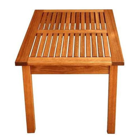 Image of Outdoor Indoor Solid Wood Patio Coffee Table in Natural Finish