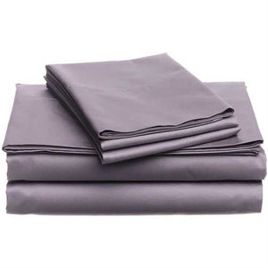 Full size 400-Thread Count Egyptian Cotton Sheet Set in Plum Purple