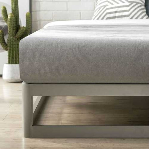 Image of Twin size Modern Heavy Duty Low Profile Metal Platform Bed Frame