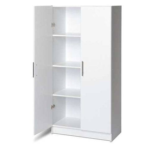 Image of White Storage Cabinet Utility Garage Home Office Kitchen Bedroom