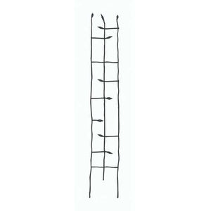 6-Ft High Narrow Garden Trellis in Metal Sprouting Twig Leaf