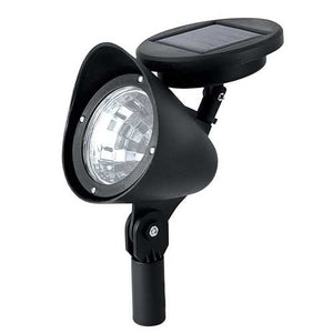 8 Pack - Solar Powered Outdoor LED Spot Light in Black