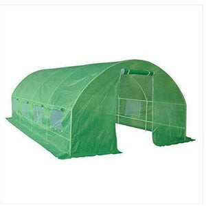 Greenhouse Kit 10 x 20 Ft with Heavy Duty Steel Frame and Green PE Cover