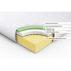 Queen size 9-inch Thick Memory Foam Mattress with Quilted Cover