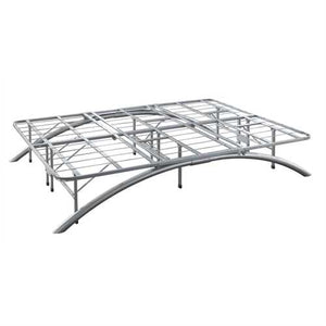 Queen size Contemporary Metal Platform Bed Frame with Arched Legs