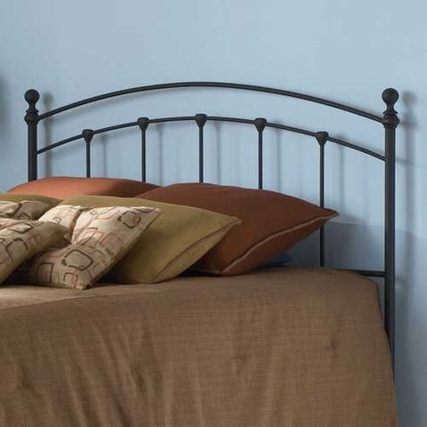 Image of Queen size Metal Headboard in Matte Black Finish