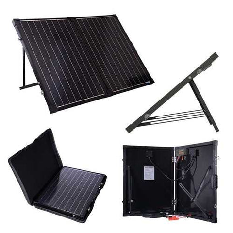 Image of 100 Watt Folding Solar Suitcase Batter Charger