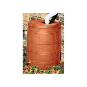 Terra Cotta 50-Gallon Rain Wizard Rain Barrel