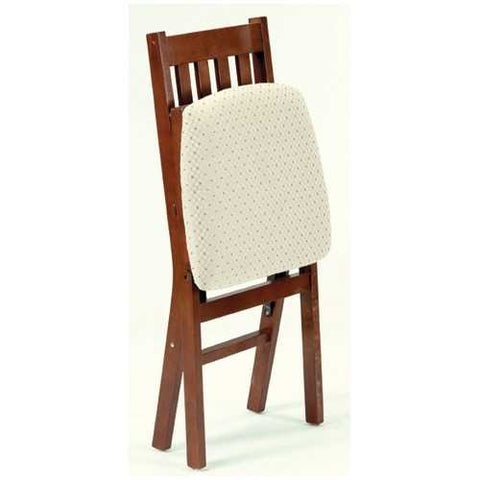 Image of Set of 2 - Folding Dining Chair with Upholstered Seat