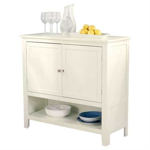 Image of Kitchen Dining Storage Cabinet Sideboard Buffet Server in Antique White