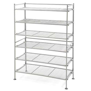 Iron 3-Tier Folding Shoe Rack