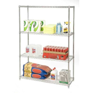 48-inch Wide 4-Shelf Metal Storage Shelving Unit - 72-inch High