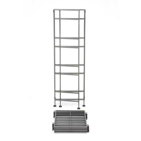 Image of 4-Shelf Iron Tower Storage Shelves - Great for Kitchen Office Garage