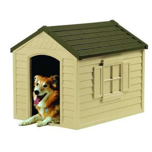 Medium Size Outdoor Resin Construction Snap Together Dog House