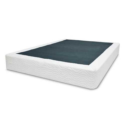 Image of Full size Metal Boxspring Mattress Foundation with Jacquard Cover