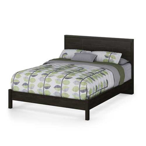 Image of Queen size Contemporary Headboard in Ebony Wood Finish