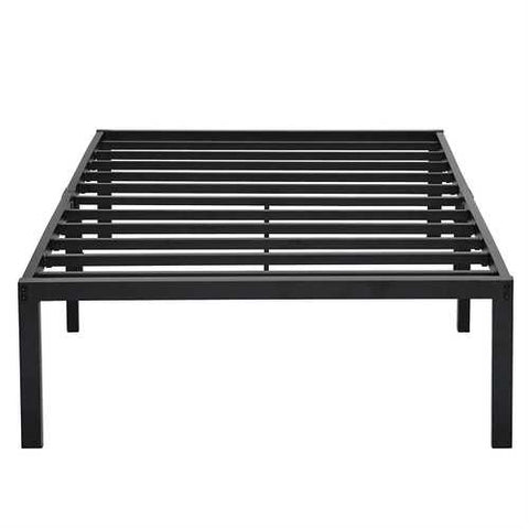 Image of Twin XL size Heavy Duty Black Metal Platform Bed Frame