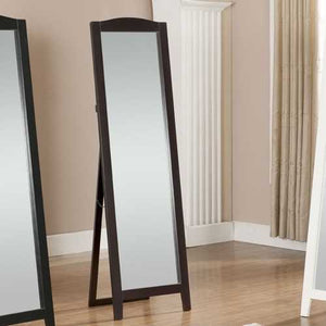 Functional Classic Full Length Leaning Floor Mirror with Black Frame