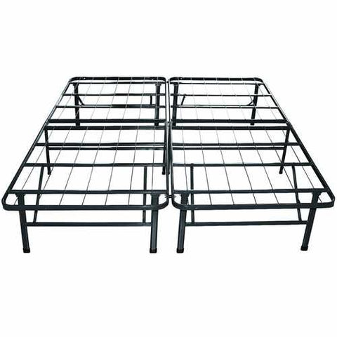 Image of Twin Extra Long Metal Platform Bed Frame with Storage Space