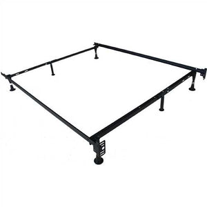 6-Leg Adjustable 2-in-1 Twin / Full Size Metal Bed Frame